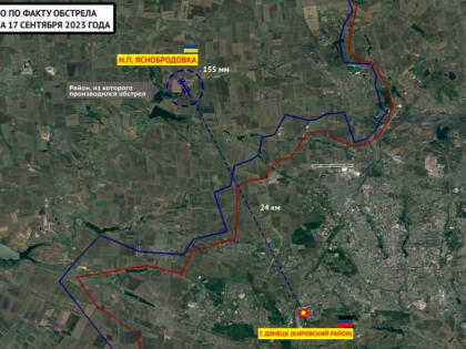 Фиксация последствий обстрела Кировского района Донецка в 14:50 17.09.2023