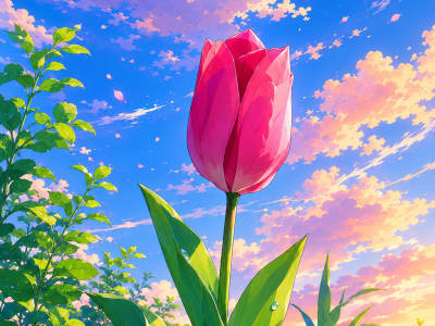 Pink Horizon Bloom
