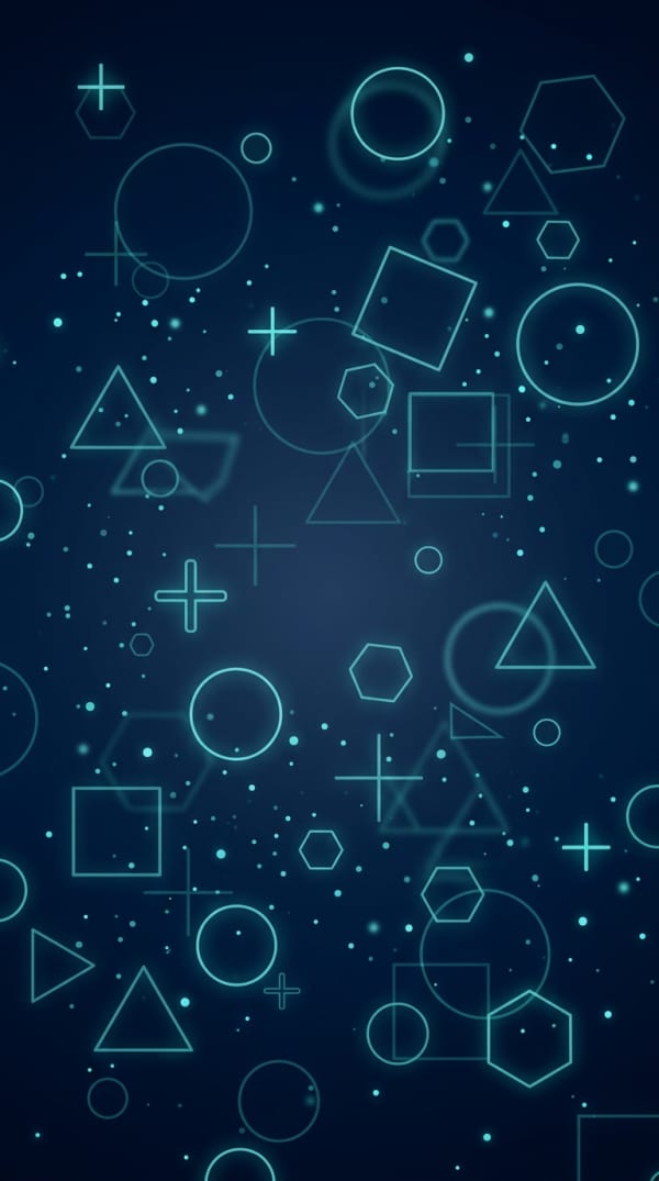 Neon Geometry Glow Minimal Dark Abstract Wallpaper