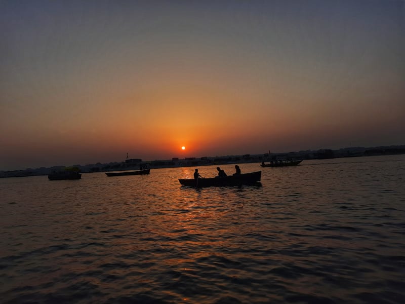 Sunrise over the Ganges