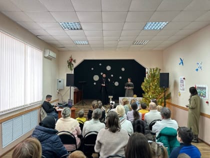 Рождественский концерт в Доме культуры деревни Никифорово