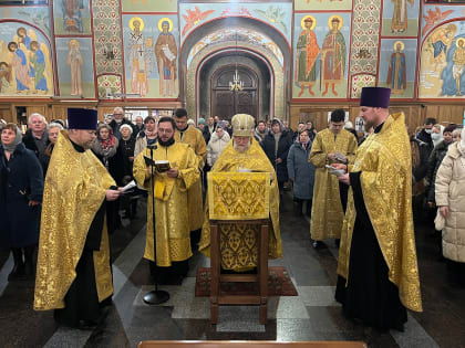 Новогодний молебен в Троицком соборе города Щёлково