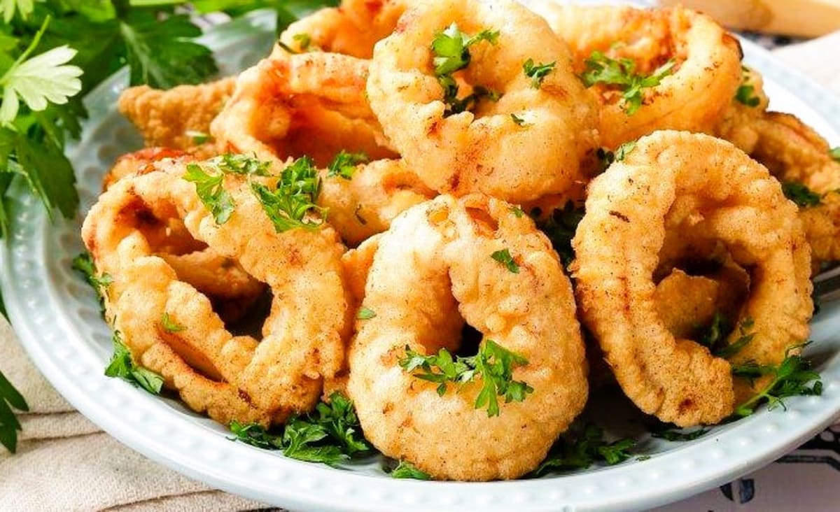 Кальмары в кляре