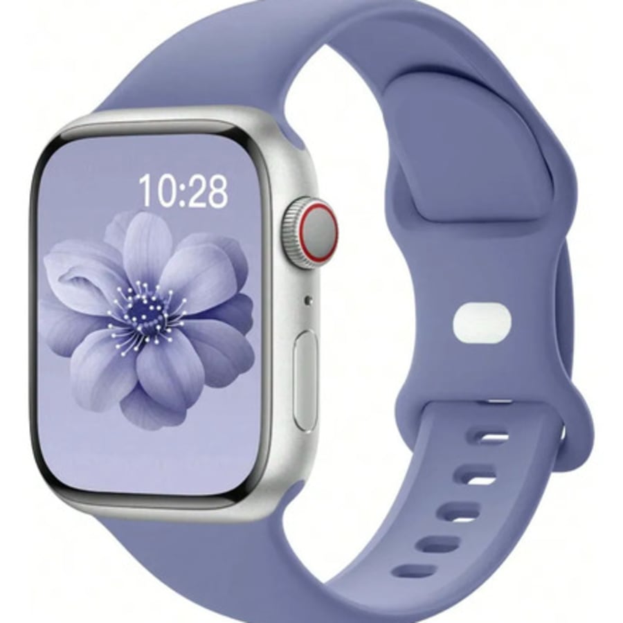 Correa Silicona Para Apple Watch Lavanda 38-41 Mm 3.2 Cm