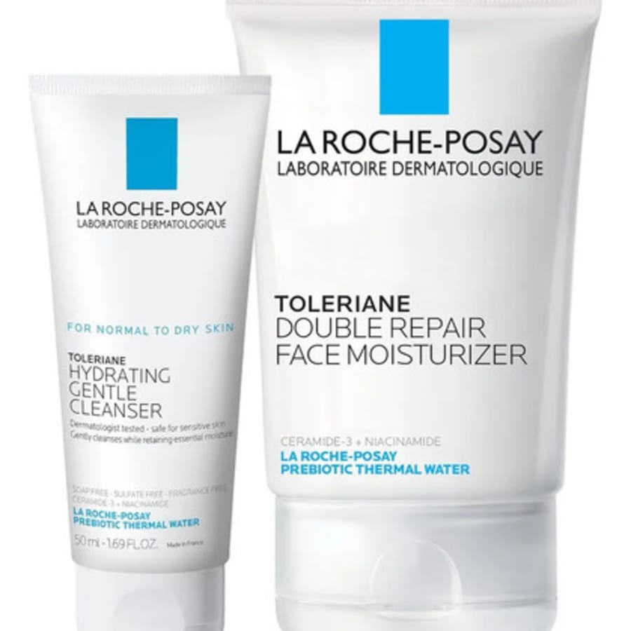 La Roche-Posay Toleriane - Crema hidratante facial de doble reparación, crema facial diaria con ceramida y niacinamida para todo tipo de piel, sin aceite, sin fragancia