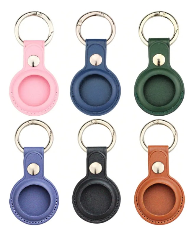 Funda Airtag Con Llavero Negro