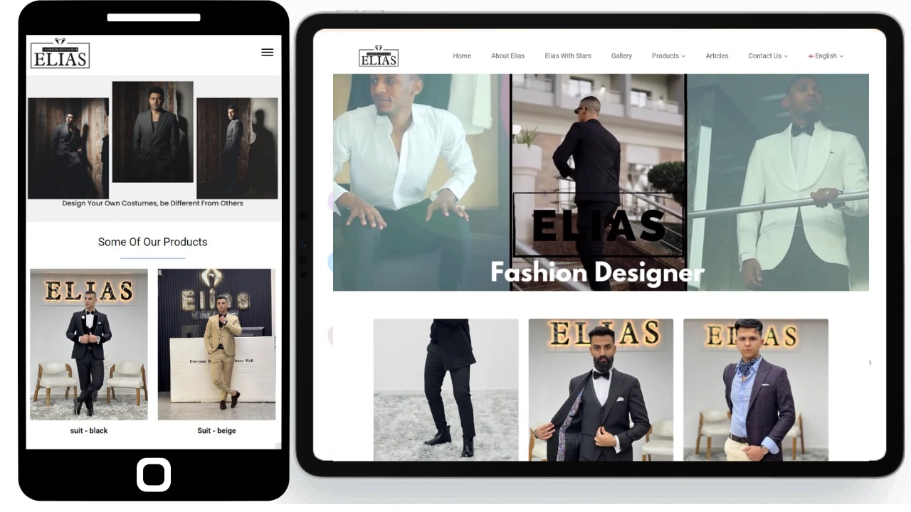 elias-designer.com made by Line IT Company - Best Web Development Company In Egypt and the Arab world