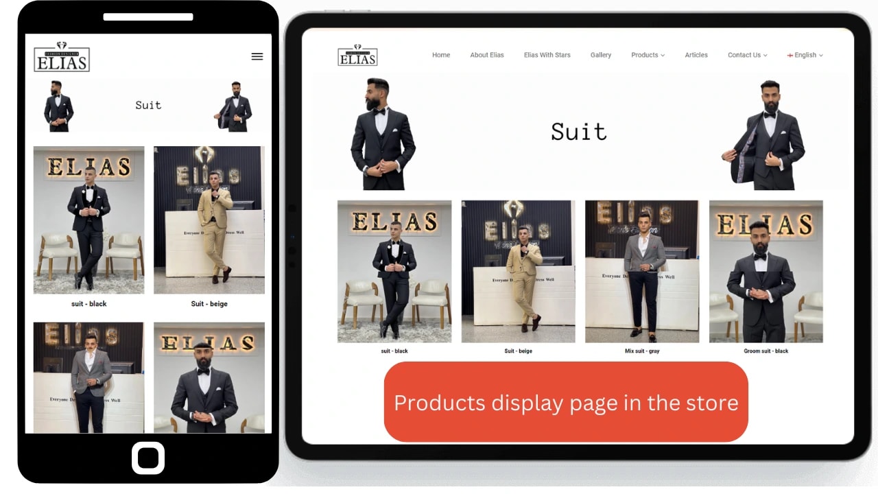 elias-designer.com made by Line IT Company - Best Web Development Company In Egypt and the Arab world
