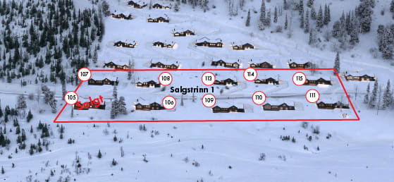 Kvitåvatnvegen 795 Sløkjedalen tomt 107 Telemarkhytter