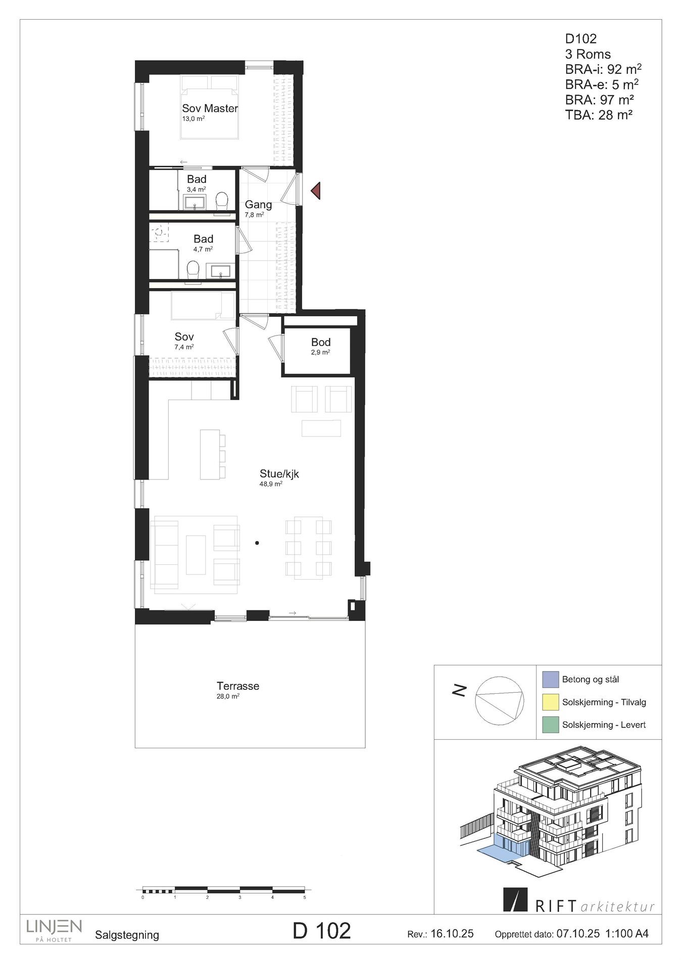 Linjen på Holtet - D 102, OSLO