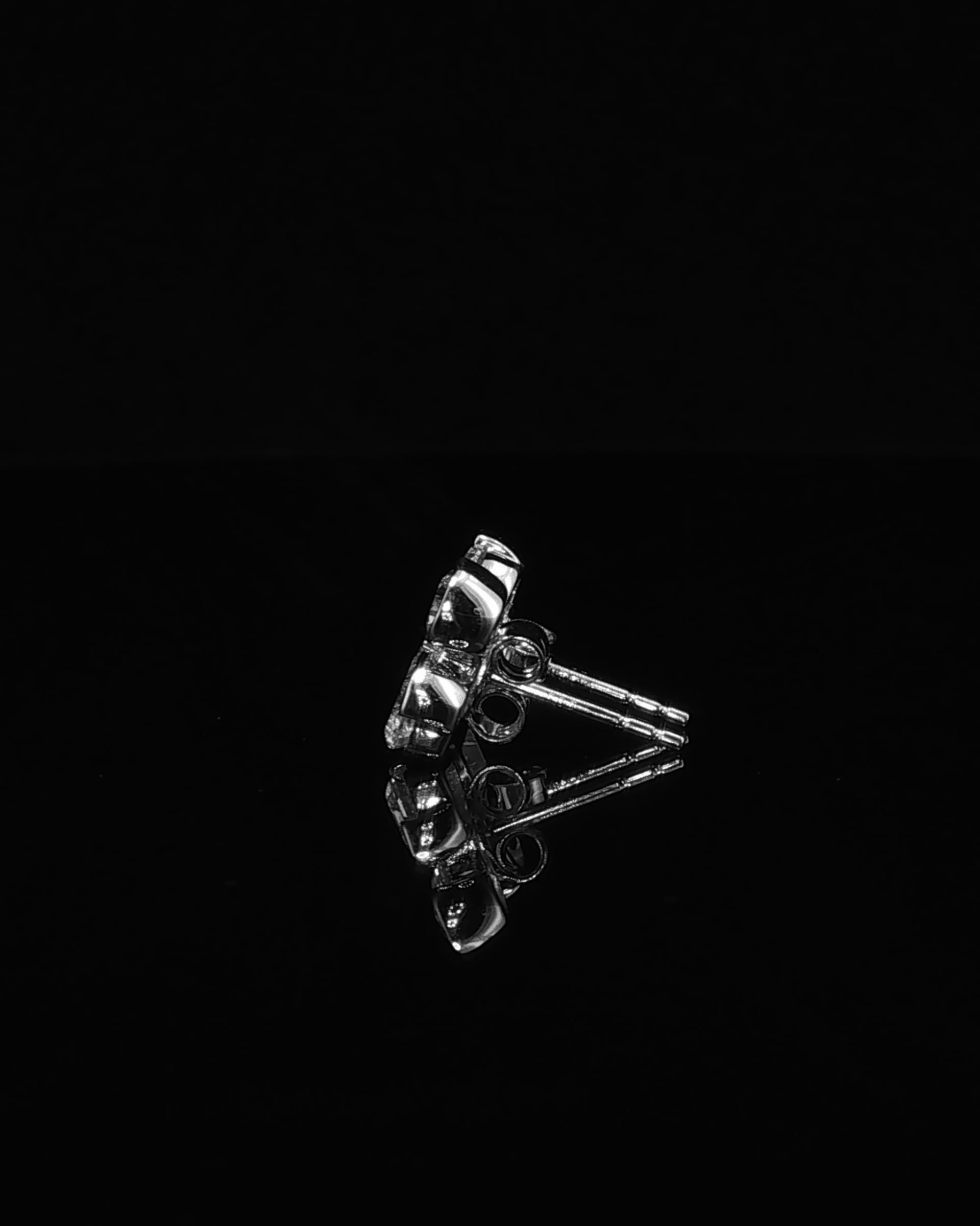 Diamond Stud Earrings, view 4