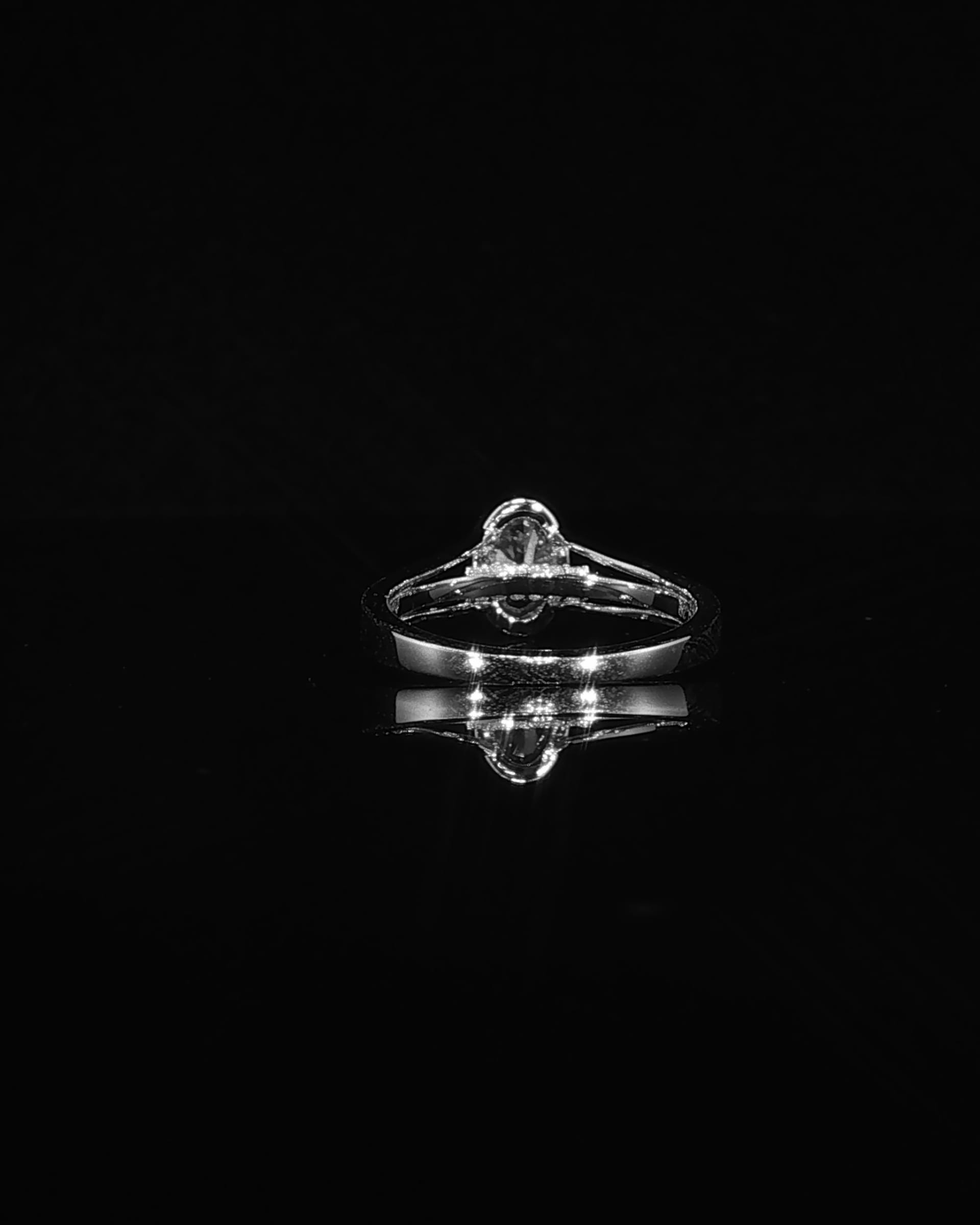 Oval Diamond Engagement Ring, view 3