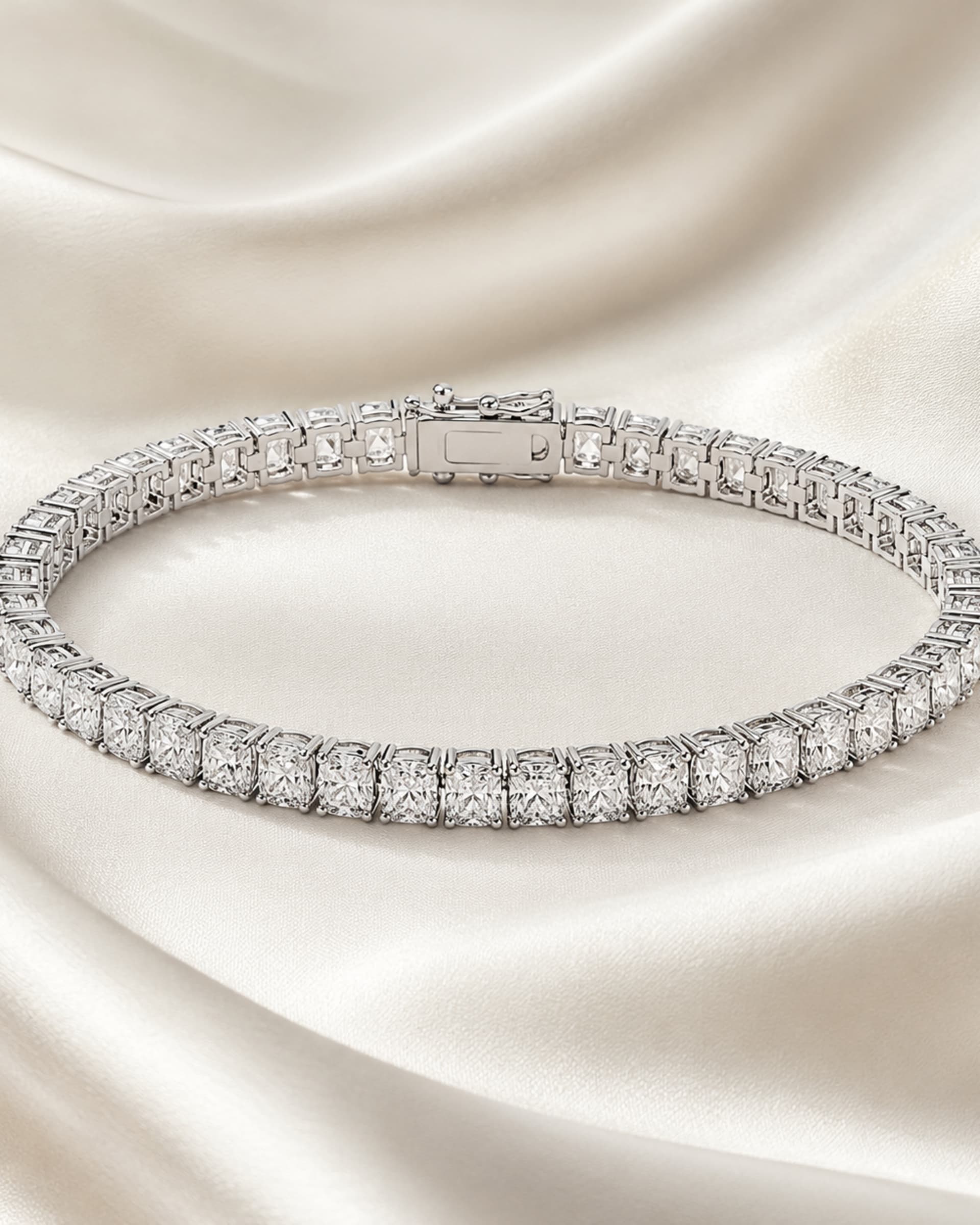 Radiant Cut Lab-Grown Diamond Tennis Bracelet