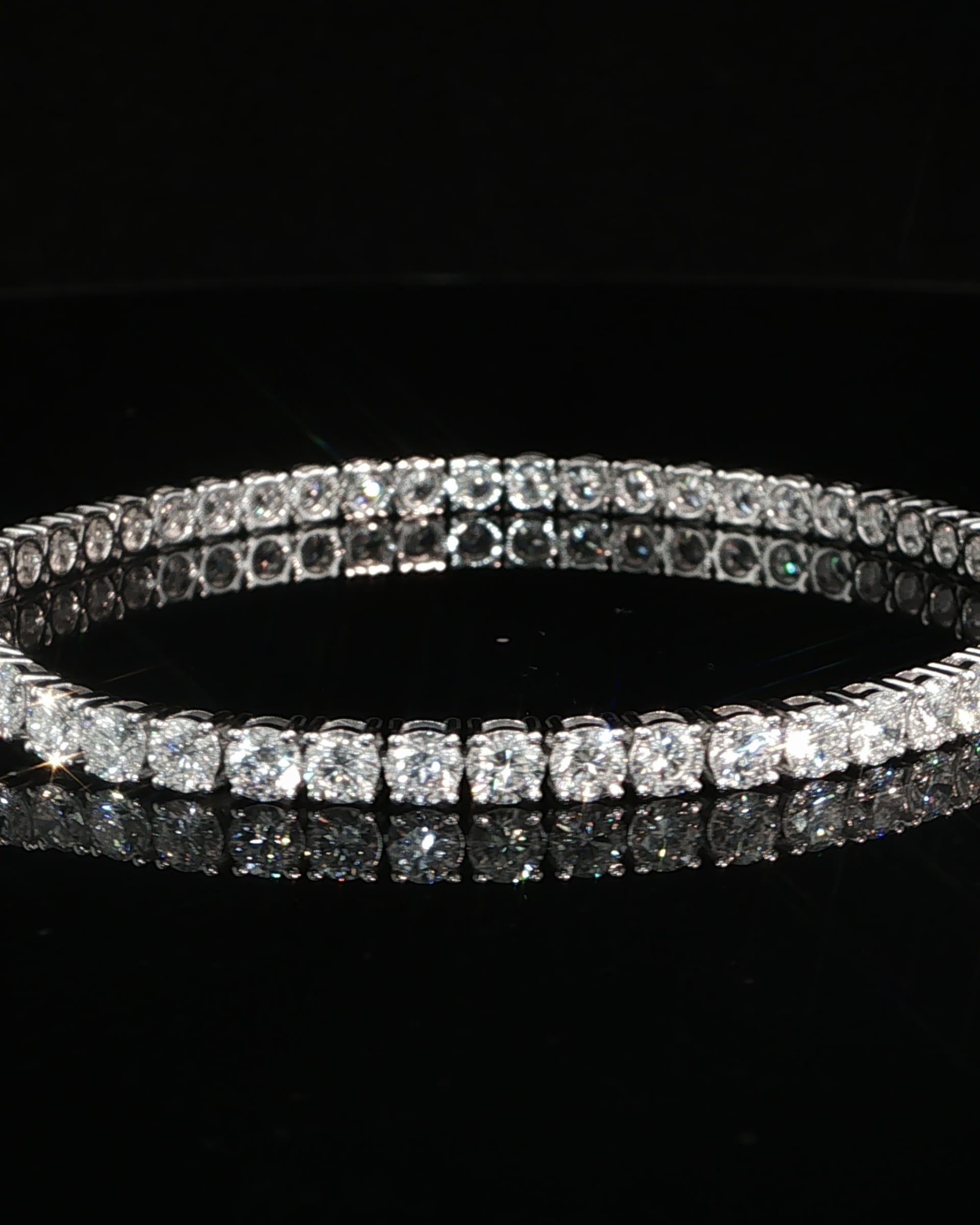 7 CTW IGI Certified Lab-Grown Diamond Tennis Bracelet