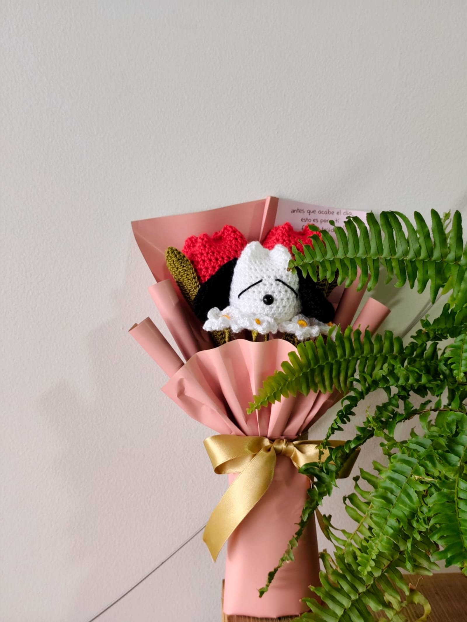Zoom tulipanes snoopy amor