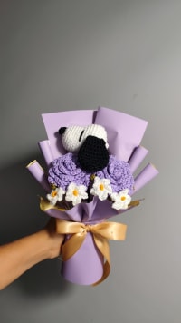 Ramo Duo de rosas snoopy mini