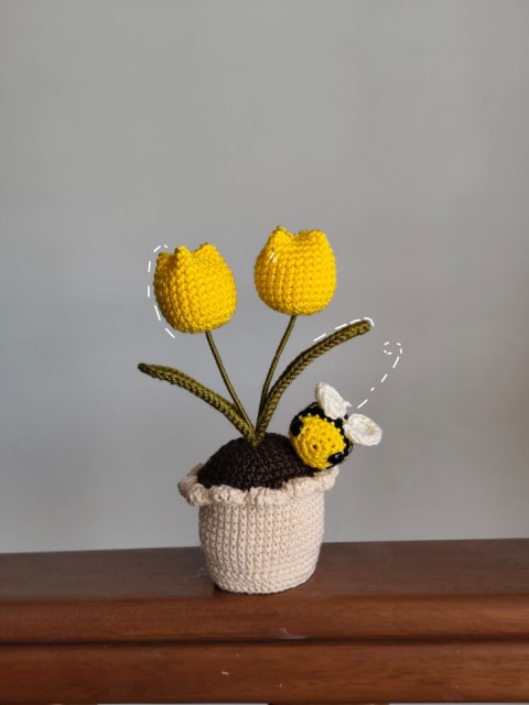 Maceta tulipanes
