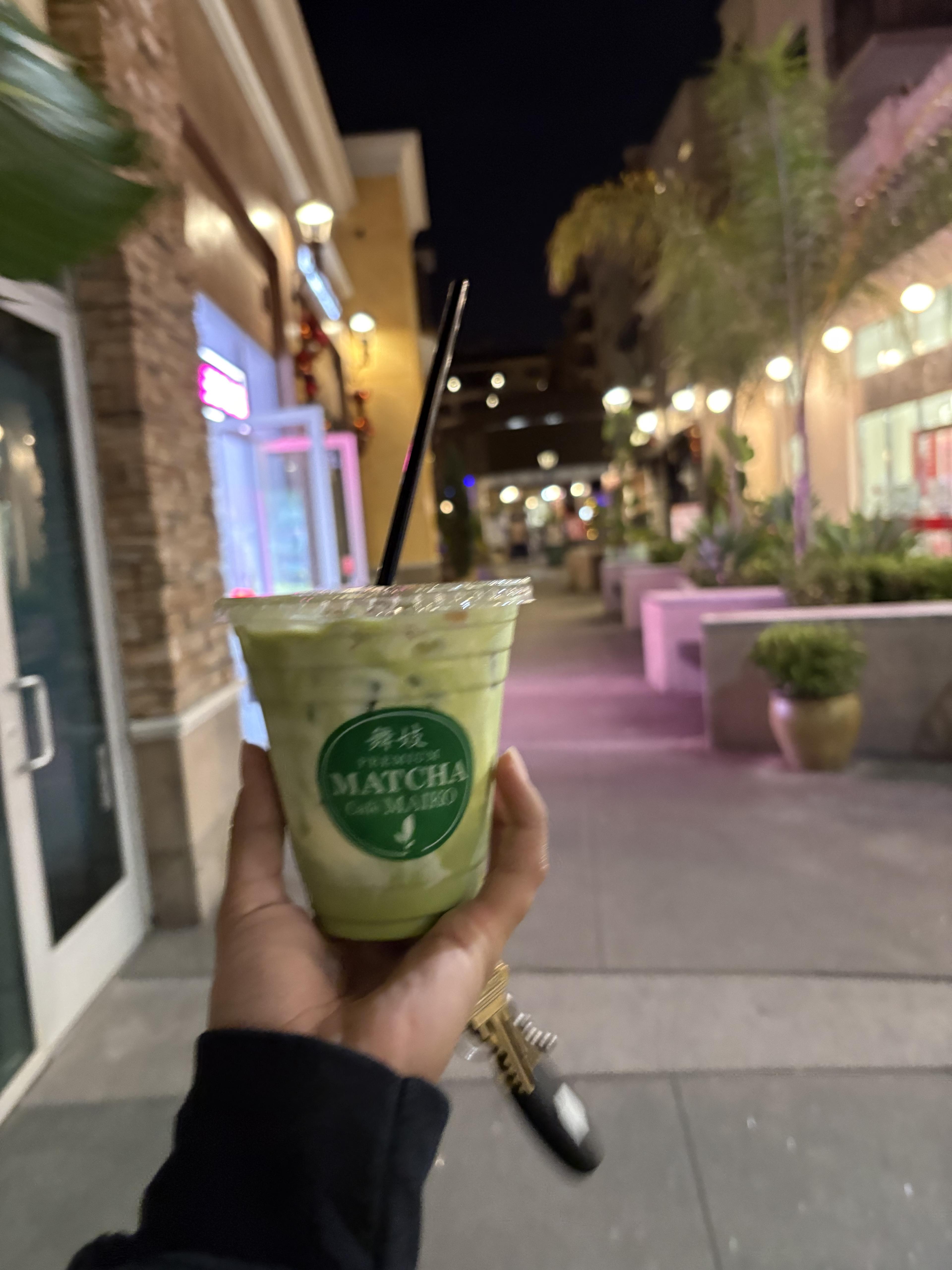 Banana Matcha Latte