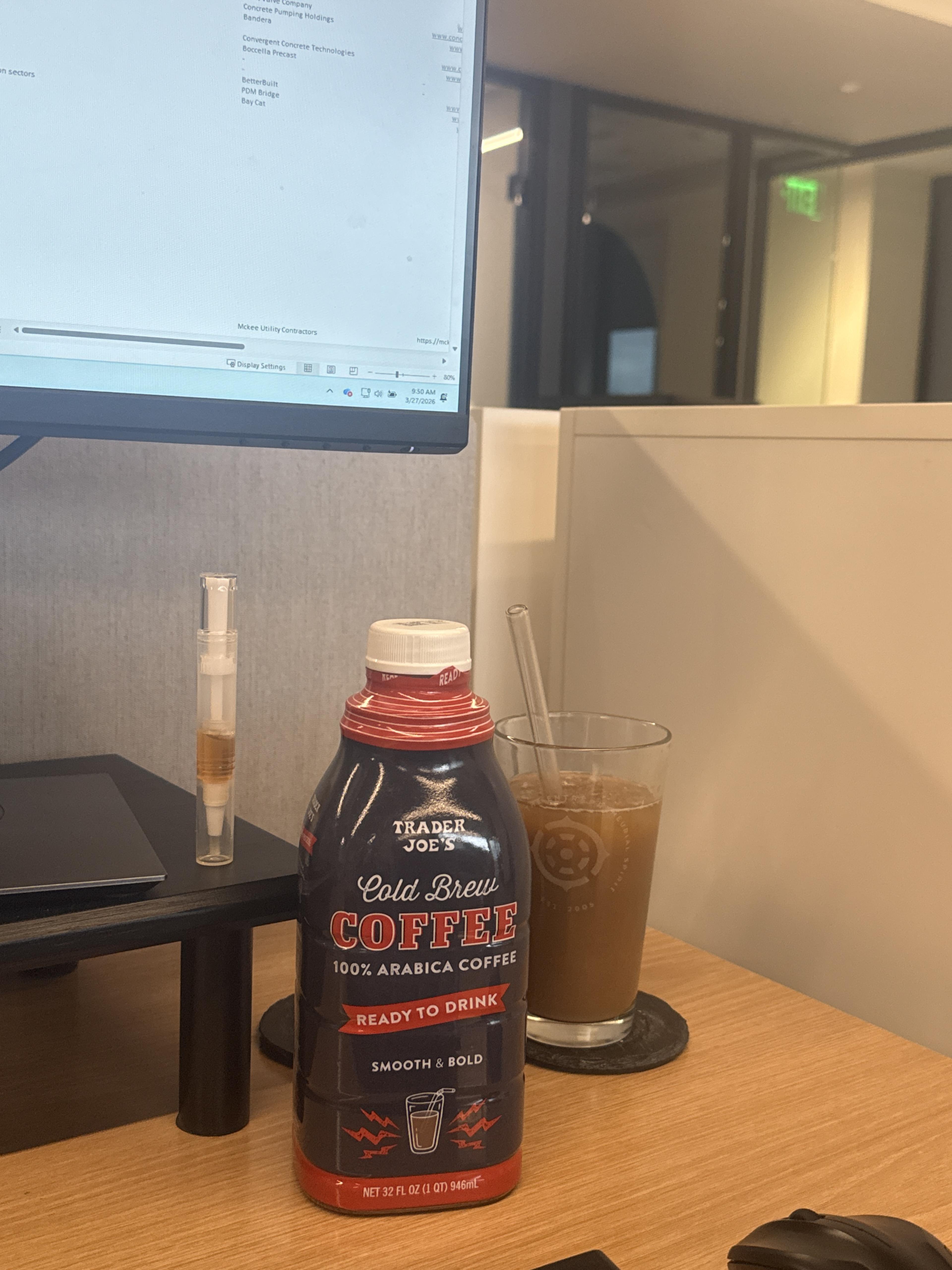 Iced Cold Brew W Almond Milk