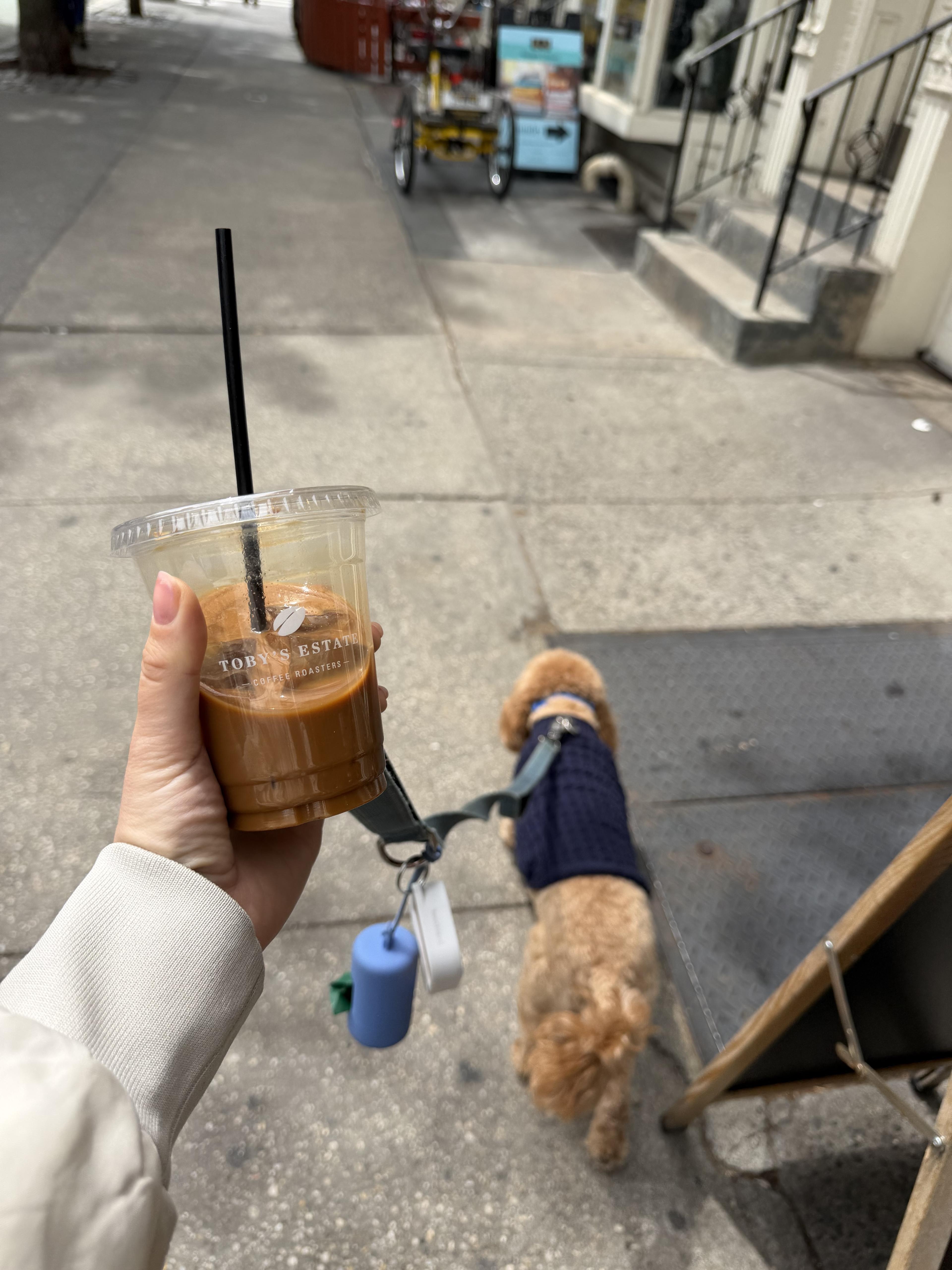Iced Cortado With Almond Milk