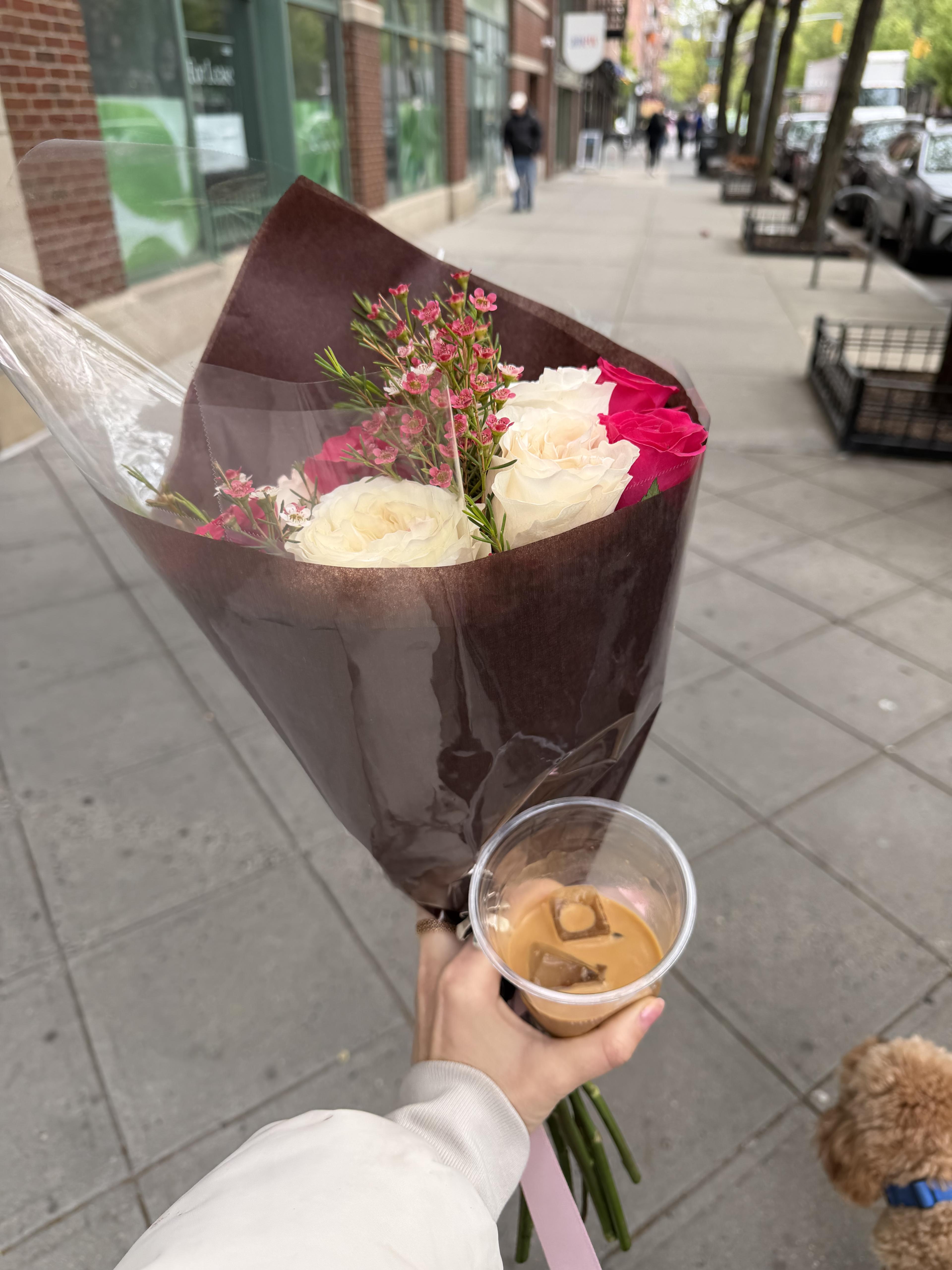 Iced Cortado With Almond Milk