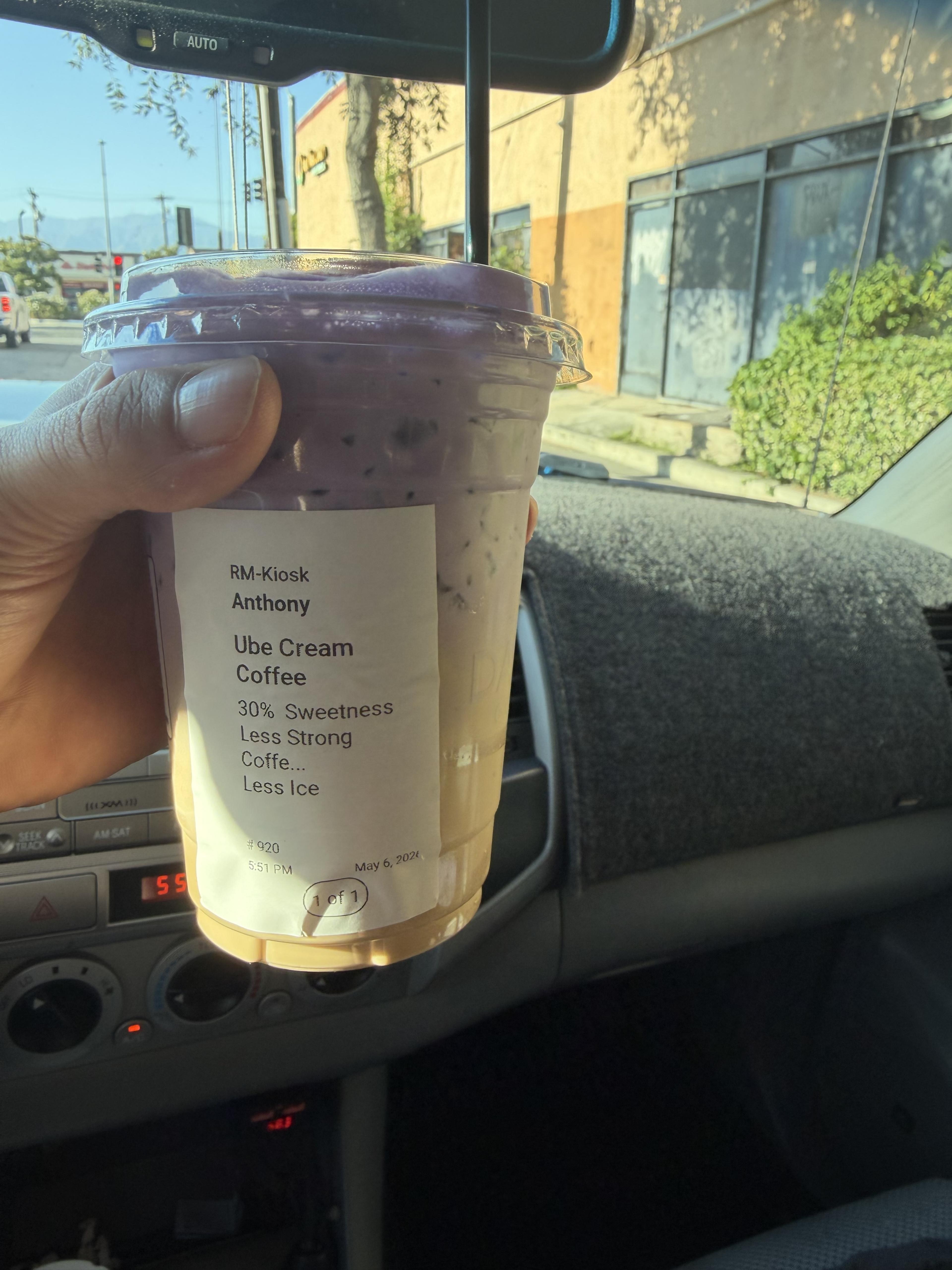 Ube Cream Coffee