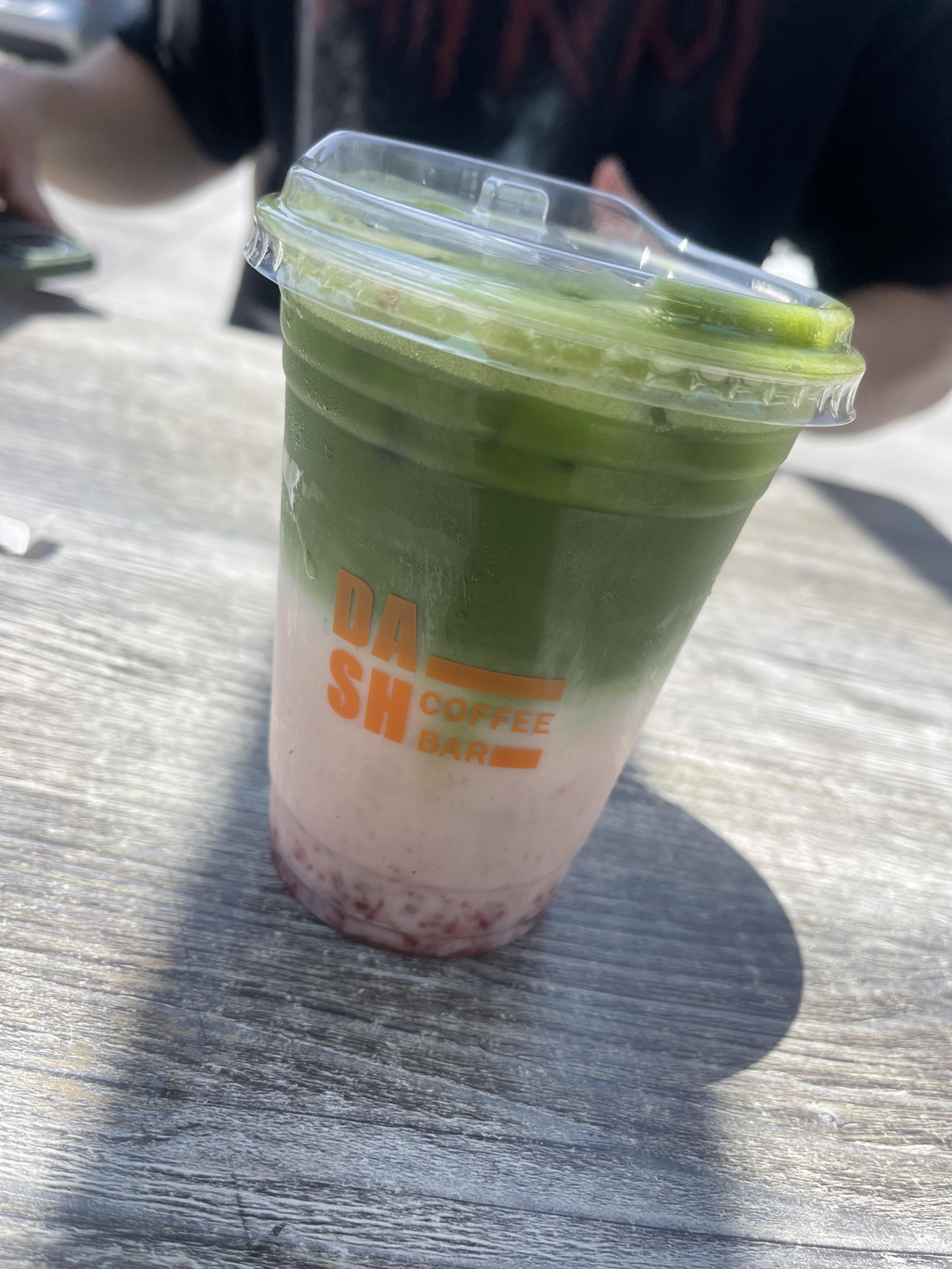 Iced Strawberry Matcha Latte