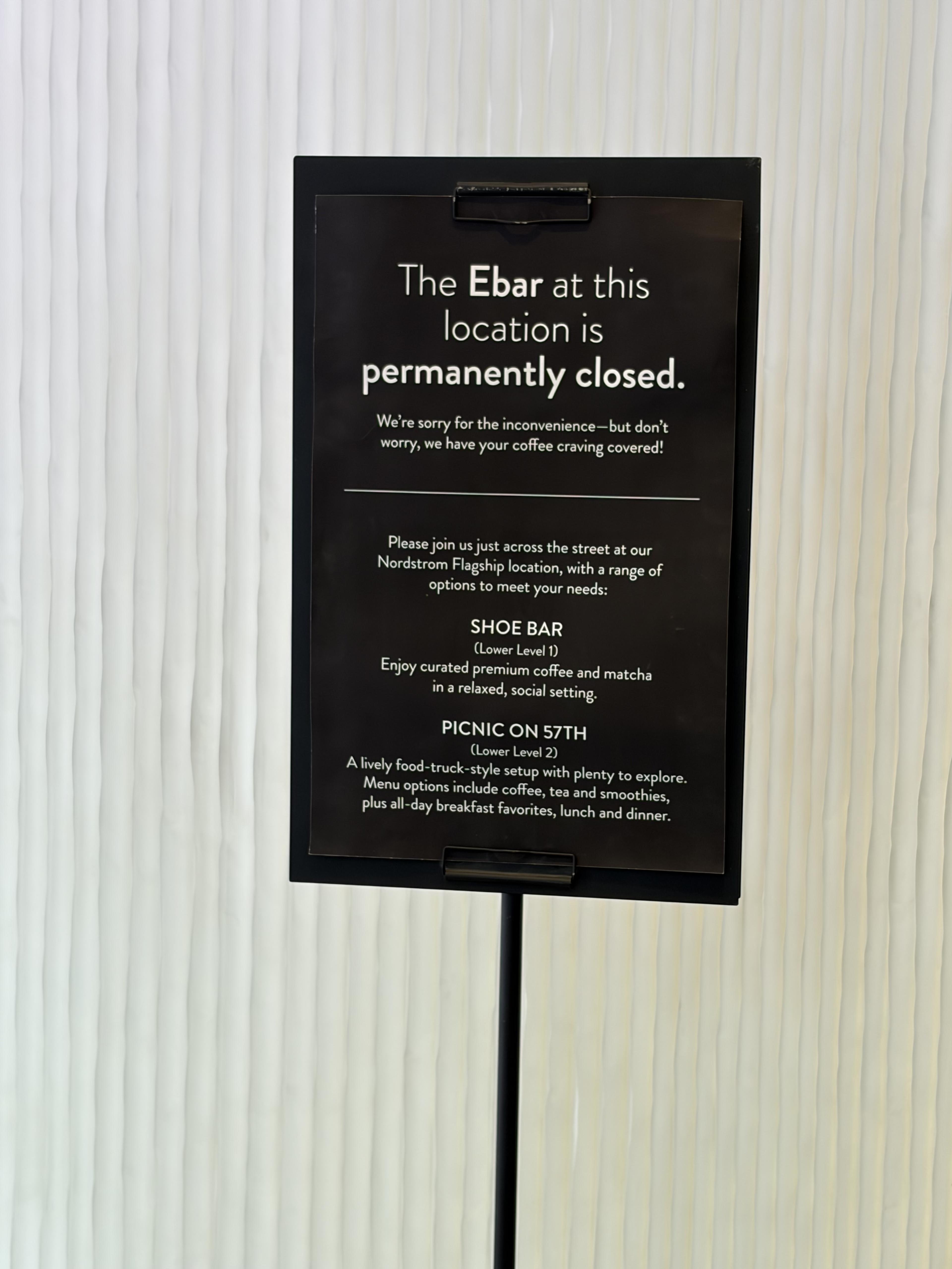 Nordstrom Ebar Artisan Coffee – Men’s Store