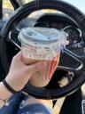 Medium Iced Latte W Four Caramel + One Sugar