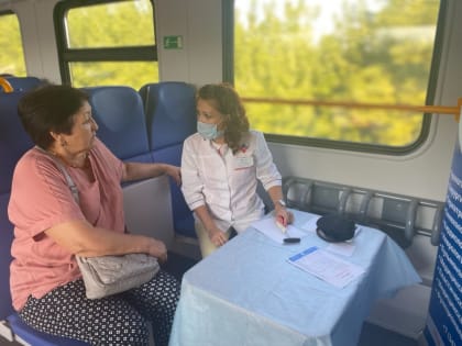 Пассажиры электрички «Уфа-Раевка» побывали на приеме у врачей