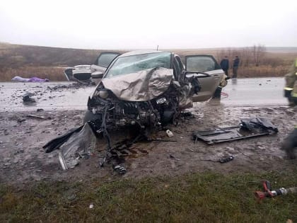 В Башкирии три человека погибли в столкновении легковушек