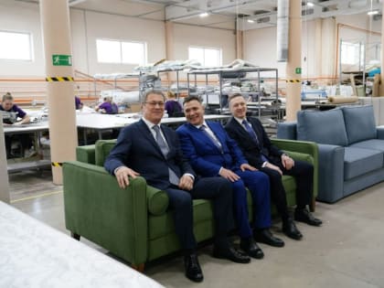 В Башкирии запустили производство матрасов в мебельном кластере