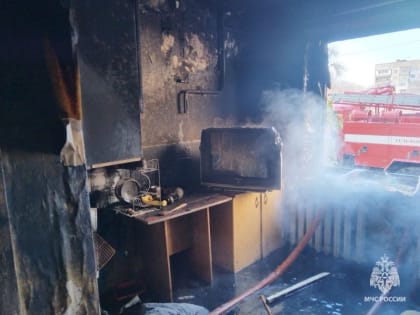 Житель Уфы пострадал во время пожара в пятиэтажке