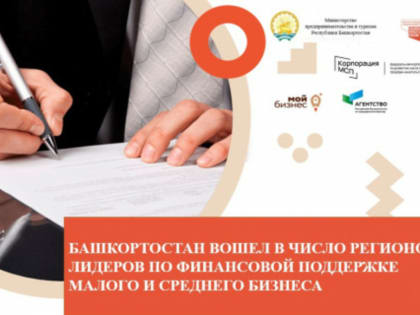Башкортостан вошел в число 10 регионов-лидеров по финансовой поддержке малого и среднего бизнеса