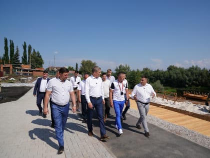 Радий Хабиров посетил объекты благоустройства Стерлитамака