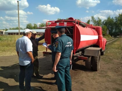 Проверка боеготовности добровольных пожарных команд Чишминского района