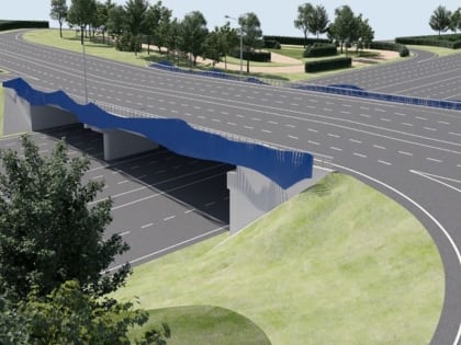 Мэрия Уфы показала внешний облик путепровода на въезде в столицу