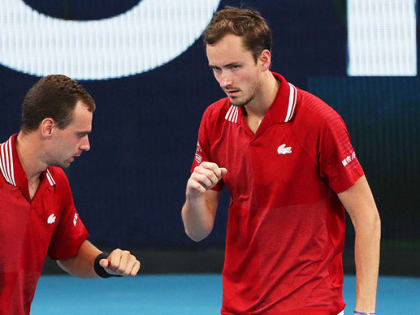 Сборная России выиграла у команды Франции на "ATP Cup"