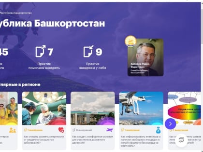 Семь проектов из Башкирии вошли в список лучших практик для тиражирования в регионах