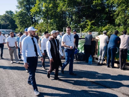 Муфтий посетил площадку для жертвоприношения.