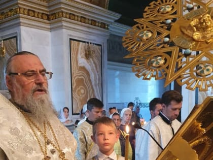 Служение митр.НИКОНА накануне праздника ПРЕОБРАЖЕНИЯ ГОСПОДНЯ