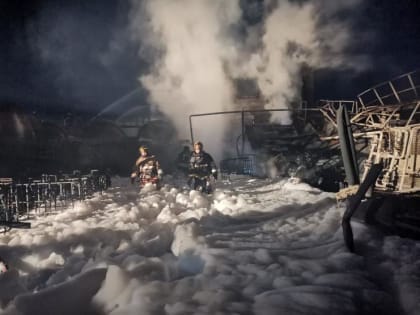 Открытое горение на ж/д вокзале Уфы потушено