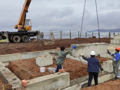 В Гафурийском районе Башкирии строители приступили к возведению нового пожарного депо