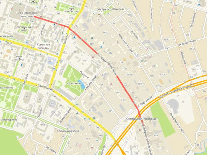 В Уфе открыли для проезда второй участок улицы Октябрьской революции