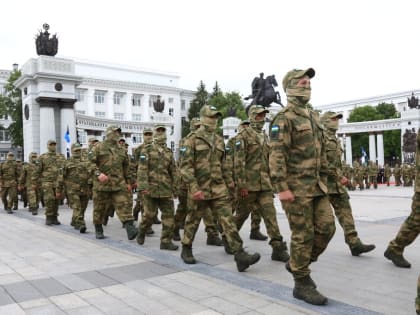 В Уфе торжественно проводили на боевое слаживание новые подразделения мотострелкового полка «Башкортостан»
