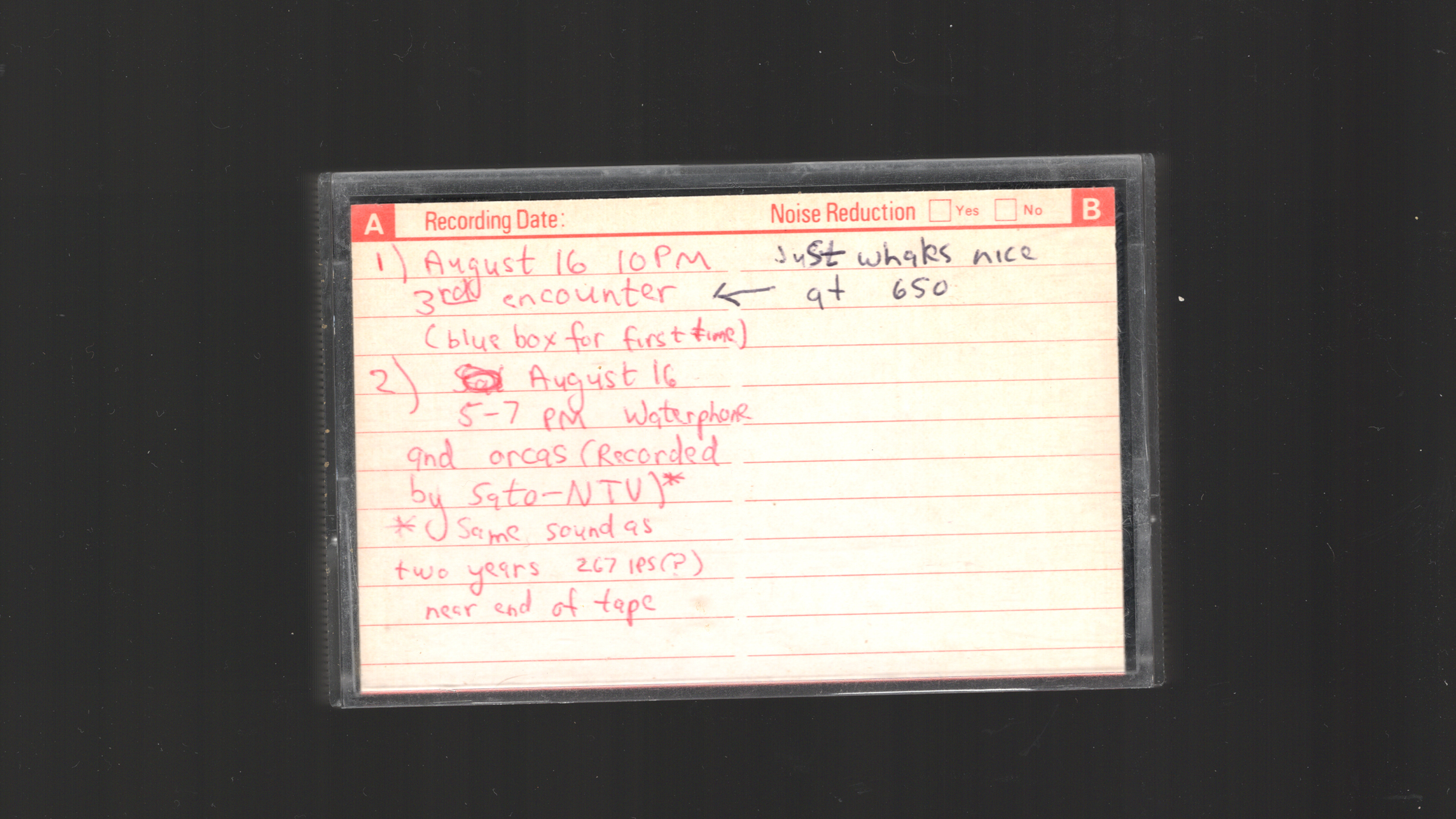 Interspecies Music master tapes
