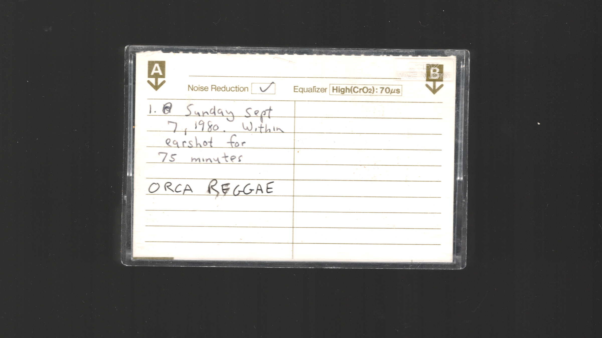 Interspecies Music master tapes