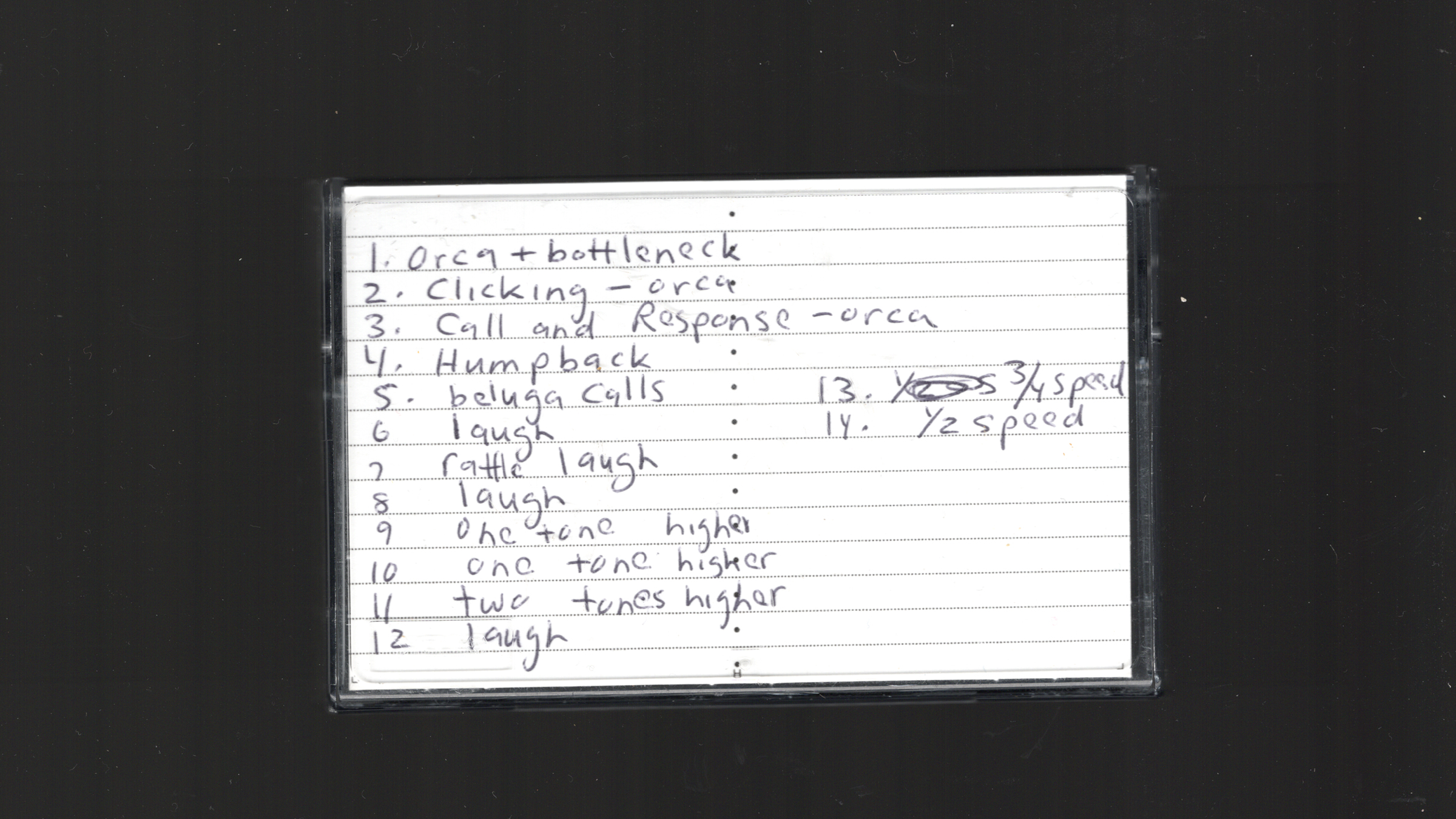 Interspecies Music master tapes