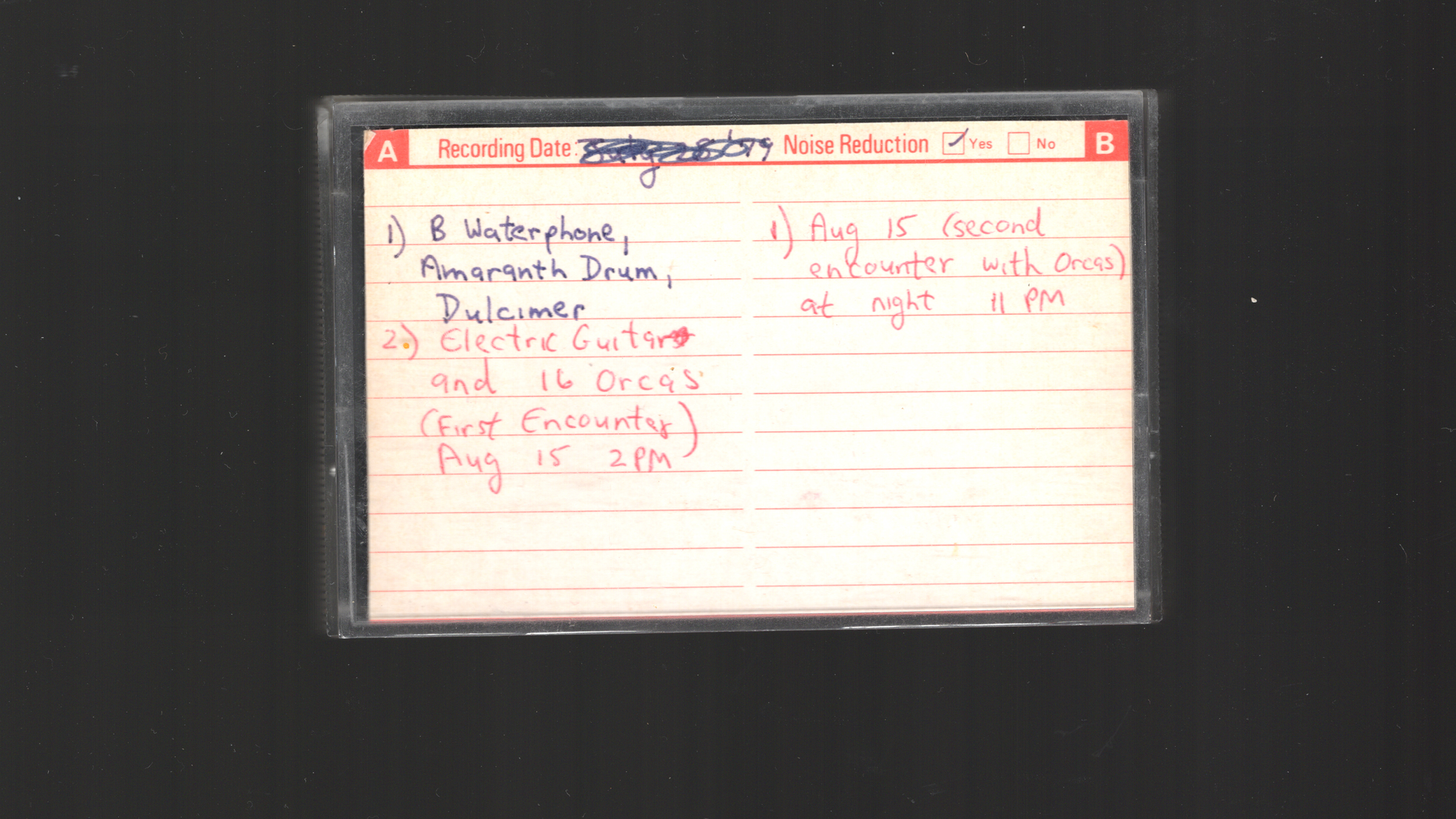 Interspecies Music master tapes