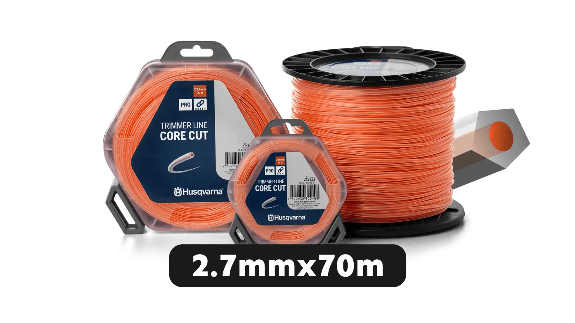Корда за тример Husqvarna Trimmer Line Core Cut - 2.7mmx70m